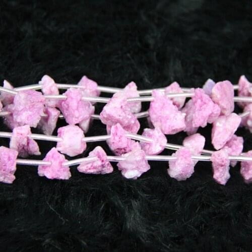 Full Strand 5Colors Dyeing Electroplating Semi-precious Crystal Geode Beads Necklace Pendant Preferred Choice Christmas Present