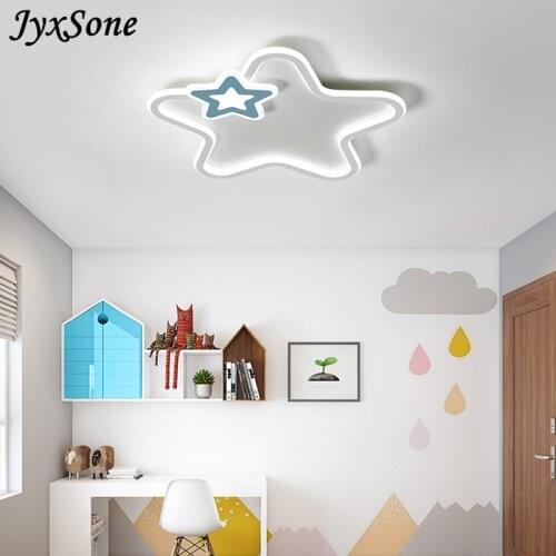 Ceiling Lights Simpl Dimmer Five-pointed Star Chandelier for The Childrens Room Study Lamp Lights for Bedroom Home Interior