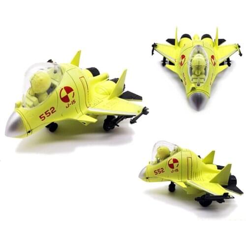 Q Version 4D Fighter J15 Plastic Assemble Airplane Model Toy For Children