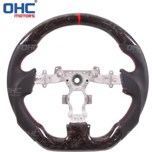 Real Forged Carbon Fiber steering wheel for GT-R R35 Sky-line