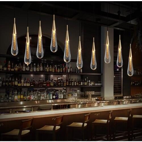 Nordic Crystal Led Pendant Lights Art Decoration Designer Pedant Lamps Hanging Lamp Bar Kitchen Living Room Dining Room Bedside