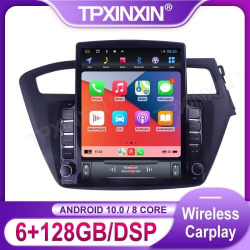 Tesla Screen Android Car Radio For Hyundai I20 2013 - 2017 Right Multimedia Video Audio Recorder DVD Player Navigation GPS 2 din