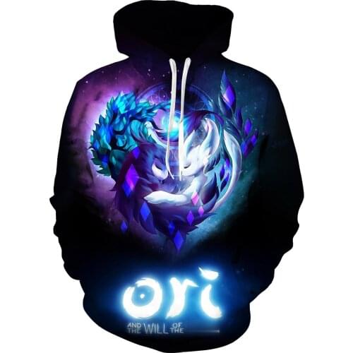 Ori and the Will of Wisps Game Cosplay Hoodie 3D Print Costume Jacket Hoodie Sweatshirt Autumn Pullover Jersey