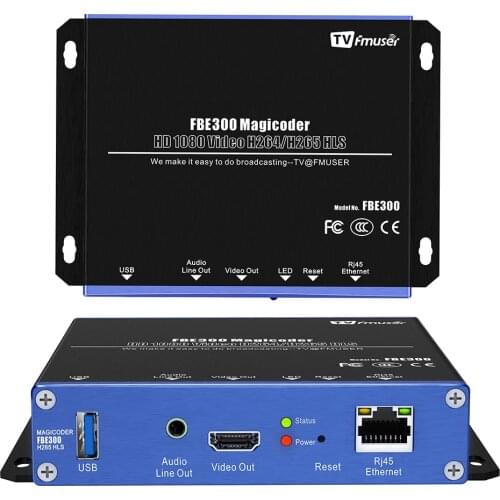 FBE300 H.264/H.265 Magicoder Video Audio Converter Transcoder HTTP RTSP RTMP UDP RTP HLS P-P SDK Transcoder IP Encoder Decoder