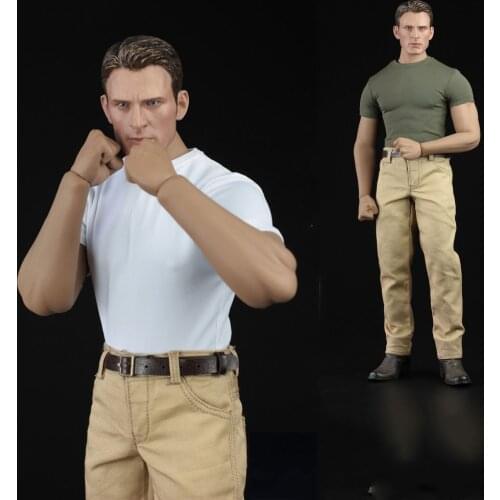 XM03 1/6 American Team Muscle Mens Tight T-shirt Pants Suit FOR 12 inch Action Figure M33 M34 Body in Stock