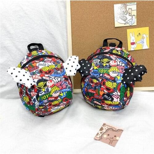 Japanese trend baby childrens backpack female Shoulder bag kids handbag for girls school waist bag for children