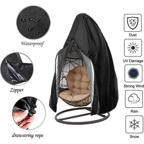 190 x 115cm Egg chair Indoor hanging swing balcony Cover with zipper outdoor garden waterproof садовые качели Chair Cover