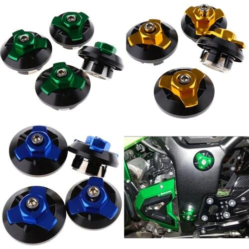 4PCS Practical Motorcycle Hex Socket Bolt Screw Nut Head Cover Cap Motorcycle Screw Cap Trim for Kawasaki NINJA250/Z250
