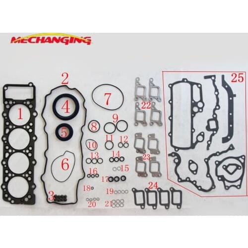 4M40 4M40-2AT 4M40-A 4M40-T For MITSUBISHI PAJERO SPORT 2.8 OR Canter 35 Engine seal Gasket Full Set Engine Gasket ME996729