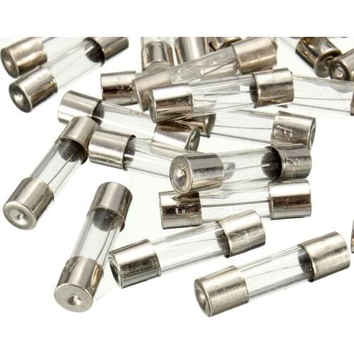 5x20 glass fuse tube 250V 6x30mm 0.5A 1A 2A 3A 4A 5A 8A-30A suitable for glass fuse tube