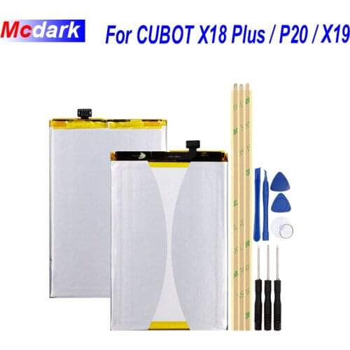 Mcdark For Cubot P20 X18 PLUS Battery 4000mAh High Capacity Replacement Backup Battery For Cubot X19 Battery Phone With Tools