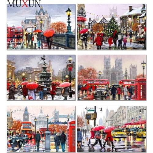 5D Diy Special Shaped City Diamond Painting Landscape Diamond Embroidery Painting Street Diamond Mosaic Painting Landscape Er020