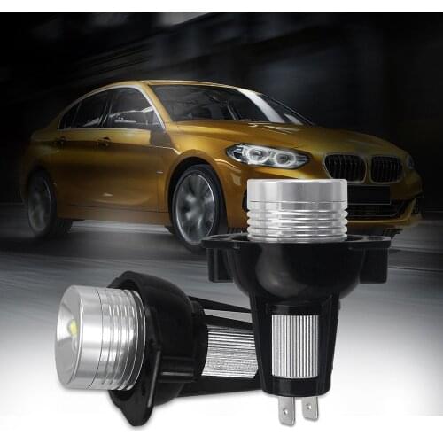 2 PCS Car Lamp E90 Angel Eyes Halo Ring LED Light 6W Marker Bulb Xenon White For E90 E91 BMW Auto Accessories