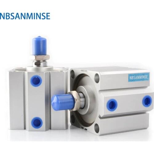 NBSANMINSE SDA 80 - S With Magnet Compact Cylinder AirTAC Type Double Acting Cylinder Pneumatic Parts Air Cylinder