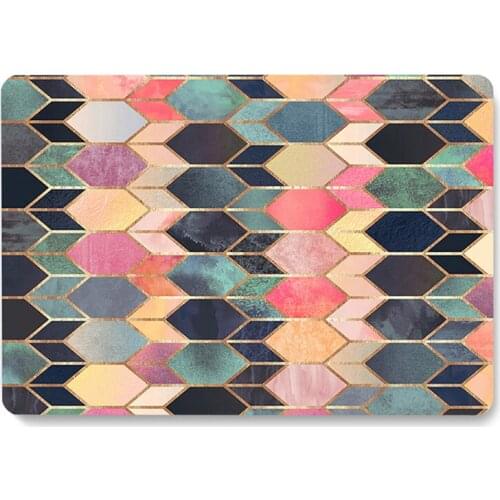 Colorful Diamond Art Pattern Laptop Case For MacBook Retina Air 11 12 13.3 New Pro 15.4 16 inch Cover shell