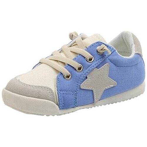 Children Canvas Shoes 2021 Autumn Boys Lacing Up Girls Sports Shoe Round Toe Breathable Kids Sneaker