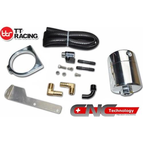 GM_SI - For GM Silverado Suburban 4.8L 5.2L 5.3L 6.0L Dual Chamber Oil Catch Tank Chrome