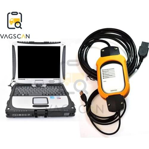 Toughbook CF19 Laptop vcads 88890180 interface with PTT 1.12 /88890020 vcads pro 2.4 for truck Diagnostic