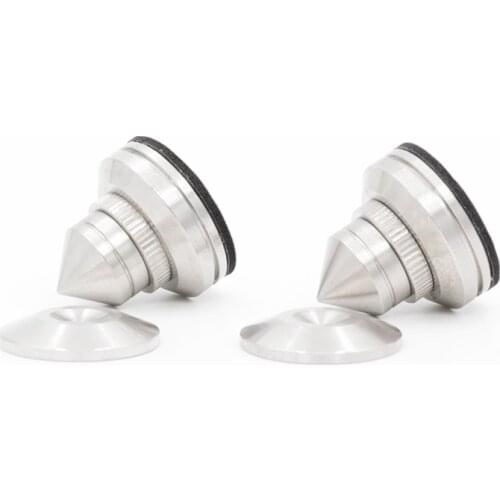 4x 28mm Stainless Steel Speaker Spike Isolation Feet Cone Pad Amp HiFi