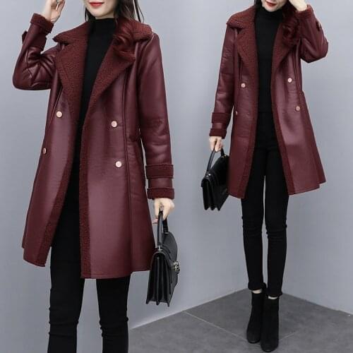 Ldhtzkcx Womens Winter Leather Jackets