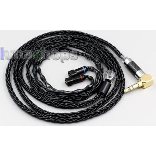 LN006360 XLR Balanced 3.5mm 2.5mm 8 Cores Silver Plated Headphone Cable For QDC Gemini-S Anole V3-C V3-S V6-C V6-S Neptune