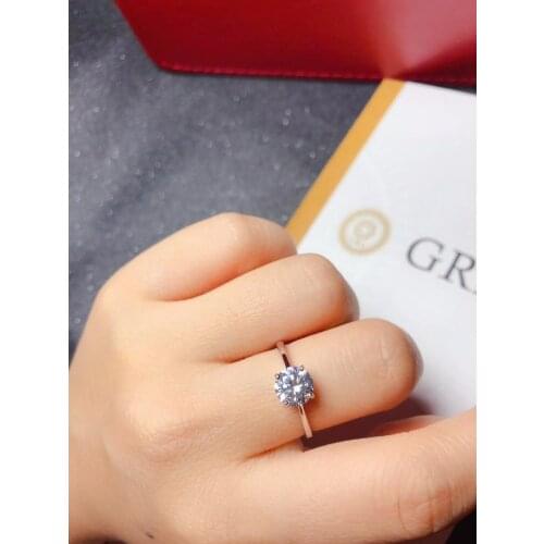 Moissanite, 925 Silver fashion design, strong fire color, diamond, high hardness