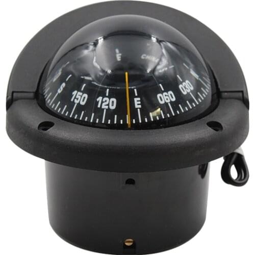Pivoting Nautical Compass Car Marine Guide Ball with Magnetic Declination Adjustment Marine lifeboat