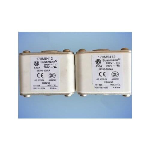 Fuses: 170M5408 400A 690V / 170M5409 450A / 170M5410 500A / 170M5411 550A / 170M5412 630A 690V aR