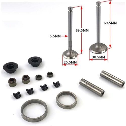 Durable Valve Assembly Catheter Seat Ring Kit 173F 178F 186F 188F 192F for PS4 Air-Cooled Diesel Engine Tiller Accessories