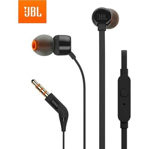 JBL T110 3.5mm Wired Headphones Stereo Music Bass Headset Sports Earphone In-line Control Hands-free with Mic