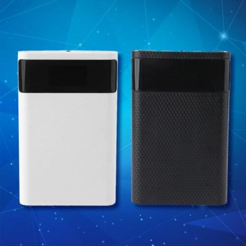 QC3.0 USB Type-C PD 4x 18650 Battery DIY Power Bank Box LED Light Fast Charger