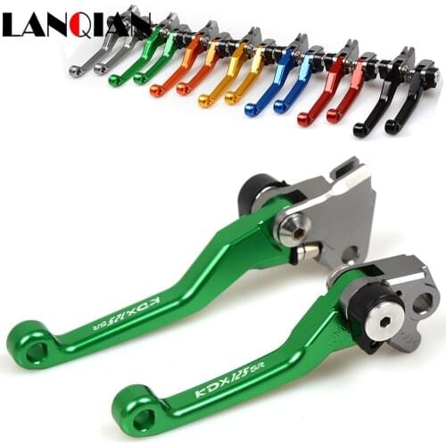 Dirt Bike Pivot Brake Clutch Levers Motorcycle Customized Aluminum Accessories For Kawasaki KDX125SR KDX 125SR 125 SR 1990