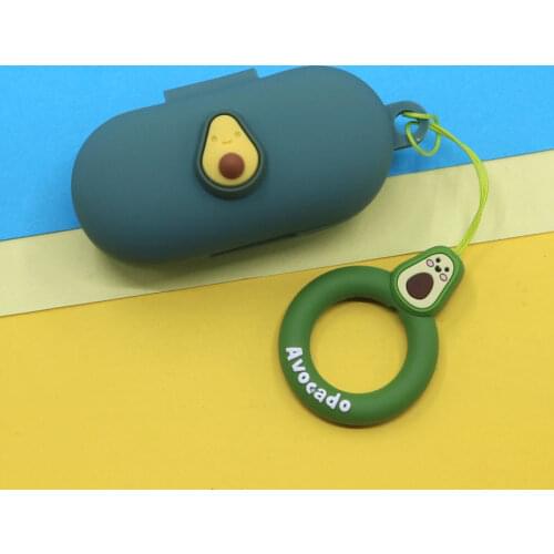 For Haylou GT1 / GT1 silicone protective cover earphone bag dustproof protective cover with ring