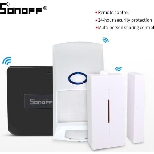 SONOFF RF Bridge 433Mhz Wifi Wireless PIR2 Motion Sensor Smart Home DW1 Door Window Alarm Sensor Smart Household For Google Home