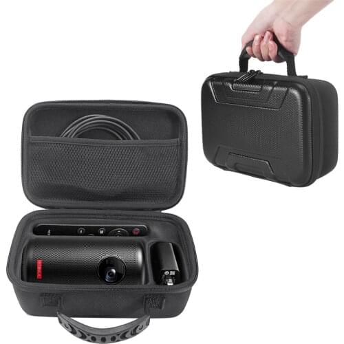Hard EVA Travel Carrying Bag Protective Storage Box Case for Anker Nebula Capsule II Smart Mini Projector Drive and Accessories