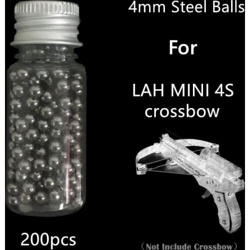 200Pcs Pack 4mm Steel Balls for LAH MINI 4S Crossbow Supplement Bullet Or For Bearings