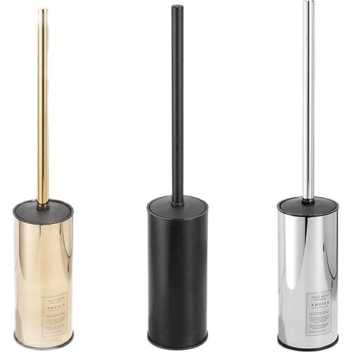 304 Stainless Steel Toilet Floor Standing Toilet Brush Holder Modern Quality Toilet Brush Cleaning Brush Bathroom Accessories