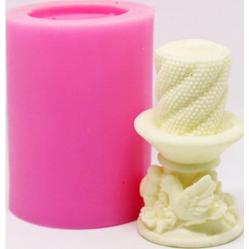Peace Pigeons Silicone Moulds Birthday 3D Candle Wedding Decoration Molds Pearl Mould