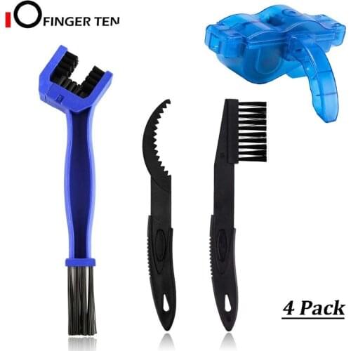 4 Pc/Set Bicycle Chain Cleaner Scrubber Brush Cleaning Tools Maintenance for Mountain Cycling Bikes Motorcycles
