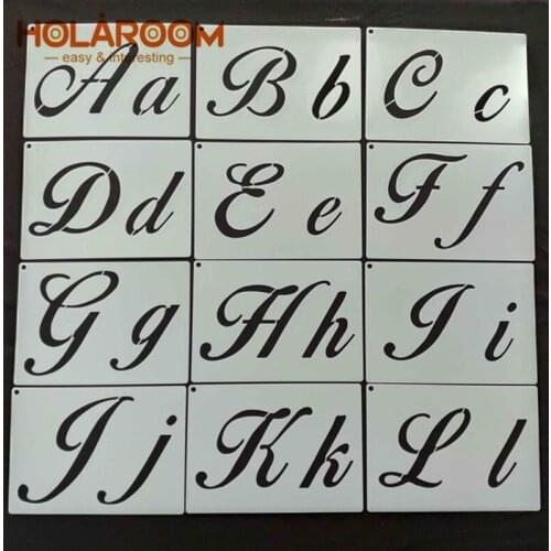 40pcs/Set Alphabets Numbers Symbols Hollow Moulds Chocolate Cake Cookie Pastry Molds Practical DIY Fondant Decoration Tools