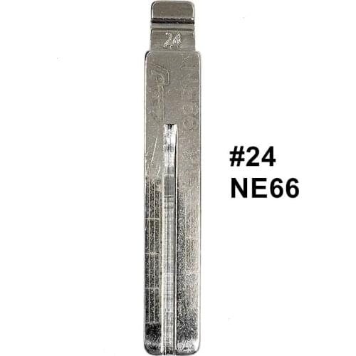 5pcs 2 IN 1 Lishi NE66 #24 Engraved Line Key Blade Scale Shearing Teeth Cutting Key Blank for Volvo S80