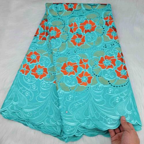 African Lace Fabric 2021 High Quality Lace Swiss Voile Lace In Switzerland Dubai Fabric Latest African 100%Cotton Lace abric 5Y