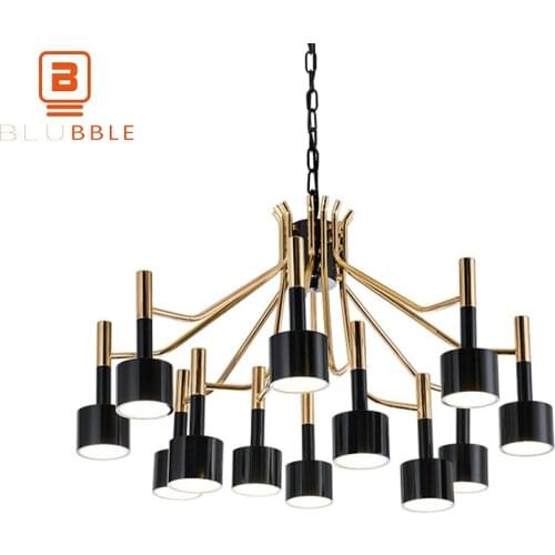 BLUBBLE 12/15 Heads Iron Pendant Lights Nordic Simple Originality Hanglamp AC 90-260V G4 Personality Bedrooms Pendant Lamp