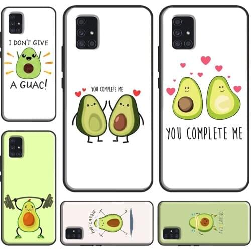 Funny Floral Avocado Unicorn Case For Samsung A51 A71 A41 A31 A20e A21S A02S A20S A40 A50 A70 A12 A32 A42 A72 A52 Cover