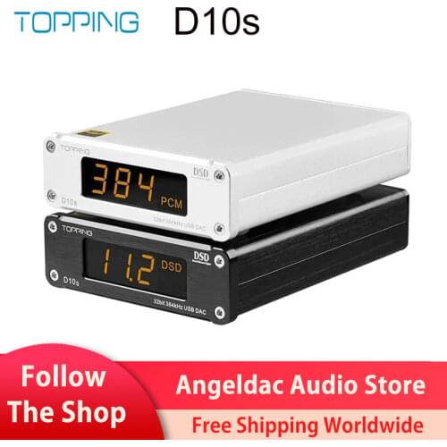 TOPPING D10s MINI Digital USB DAC XMOS XU208 ES9038Q2M PCM384KHz DSD256 Audio HIFI Decoder D10