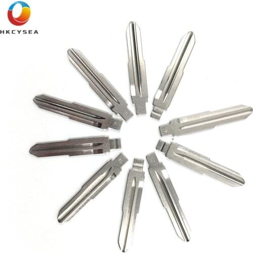HKCYSEA 10 pcs/lot Metal Blank Uncut Flip KD Remote Key Blade Type DWO5F #40 for Chevrolet Epica