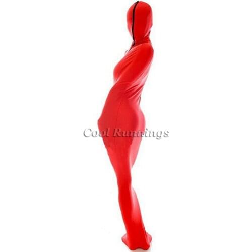 Red Mummy Unisex Front zipper (two-way zipper) Unisex Mummy Zentai Suit Costumes Sleeping Bag With internal Sleeves