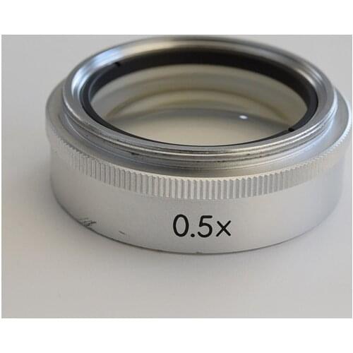 Used original Nikon smz-1 stereomicroscope special auxiliary objective lens 0.5x