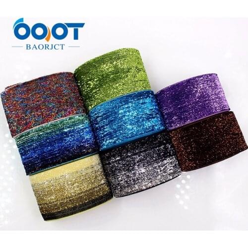 OOOT BAORJCT G-18514-202,38 mm 10 yards solid Green onions Ribbon,DIY handmade headdress accessories material,Hair decoration