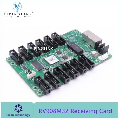 LINSN receiving card RV908M32 for full color LED display fixed LED display rental LED display solution repair LED video wall
